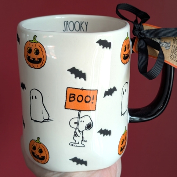 Rae Dunn Other - Rae Dunn x Peanuts SPOOKY Snoopy Halloween Mug, All-over Design